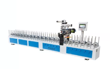 Profile wrapping machines for MDF, wood, and PVC profiles