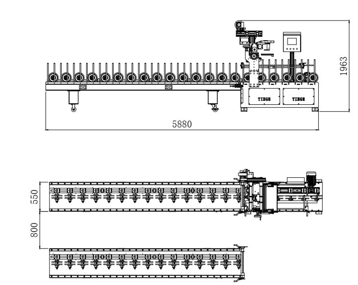 PUR Hotmelt Profile Wrapping Machine